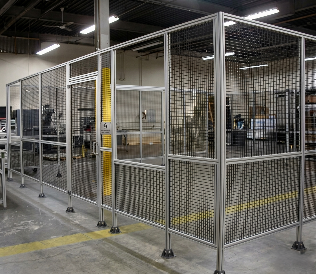 Column protection guards for forklift impact