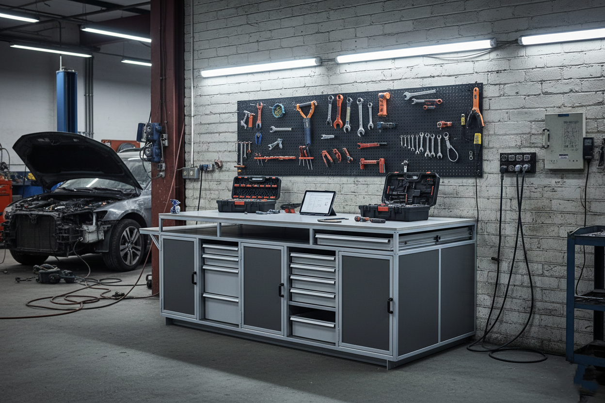 Workstation doors and drawer units